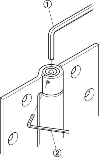 Federband für ungefälzte Türen bis 60 kg Startec